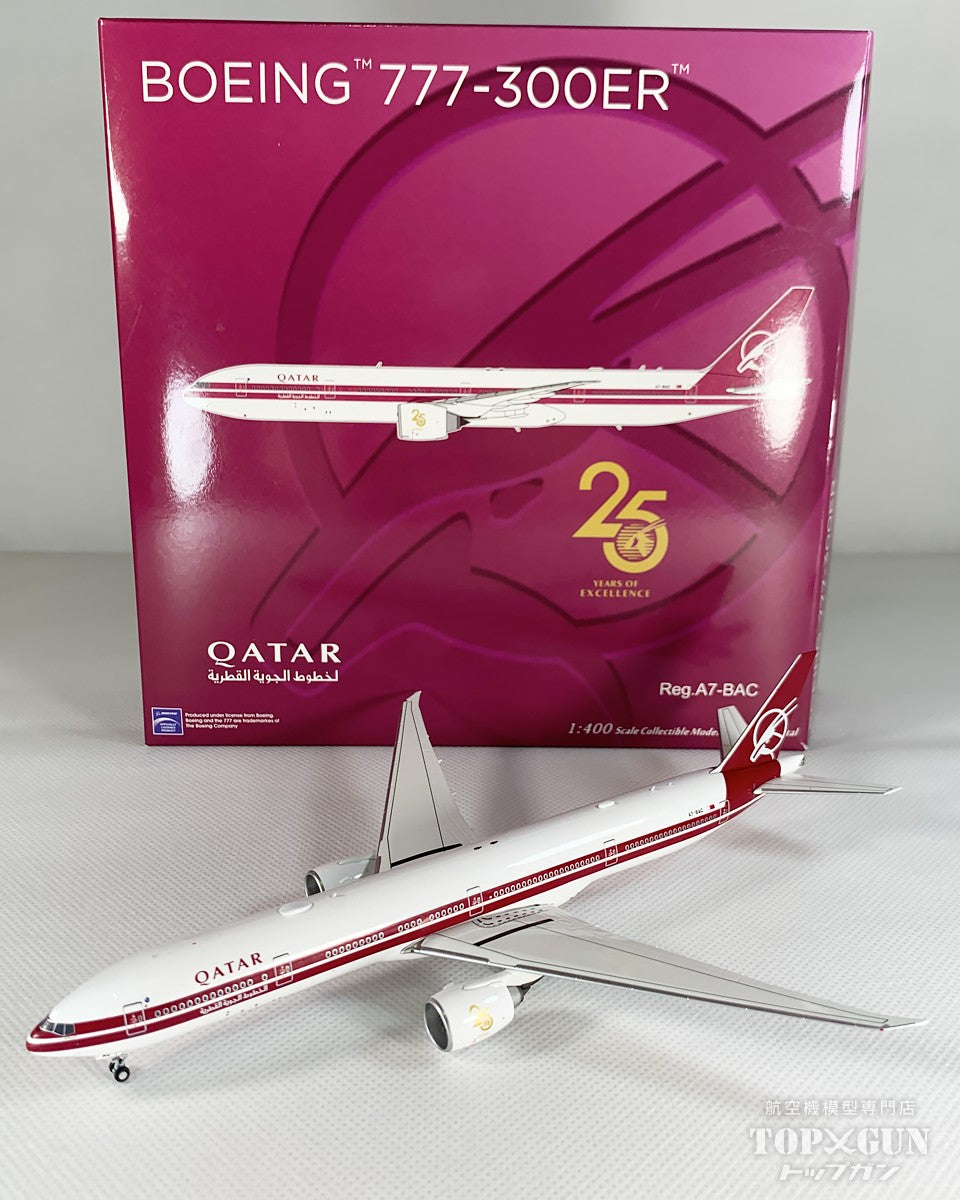 B777-300ER Qatar Airways "25th anniversary retro" A7-BAC 1/400 [NGQTR022] 