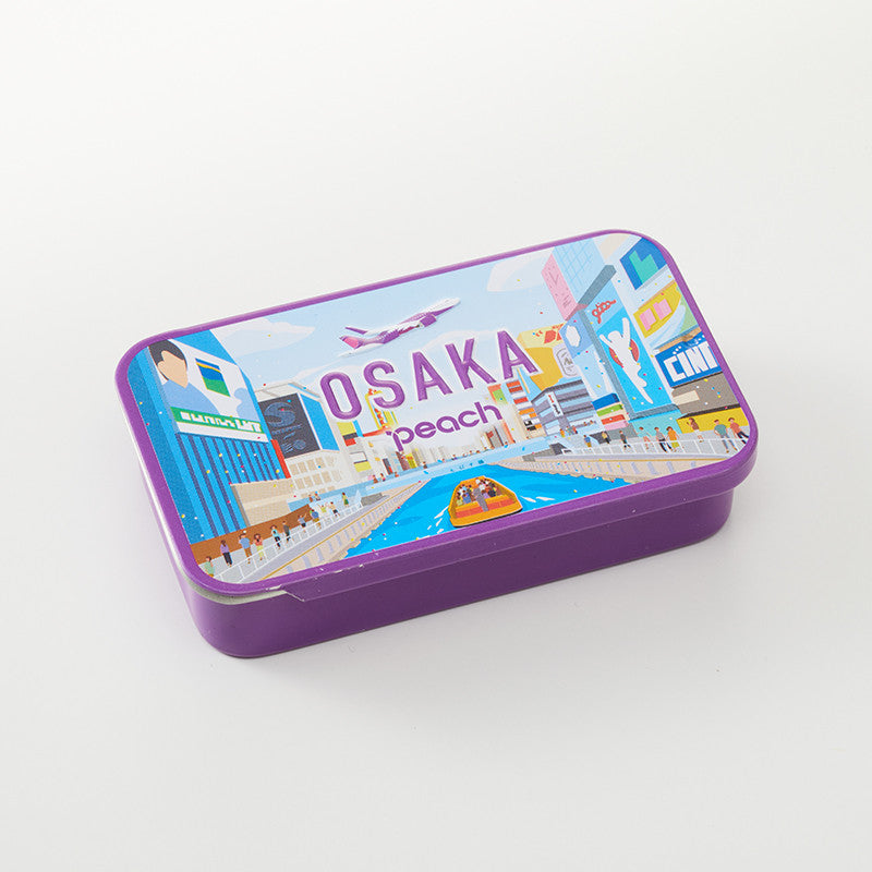 Peach Aviation OKINAWAミント缶×Peach オリジナルミント缶 道頓堀