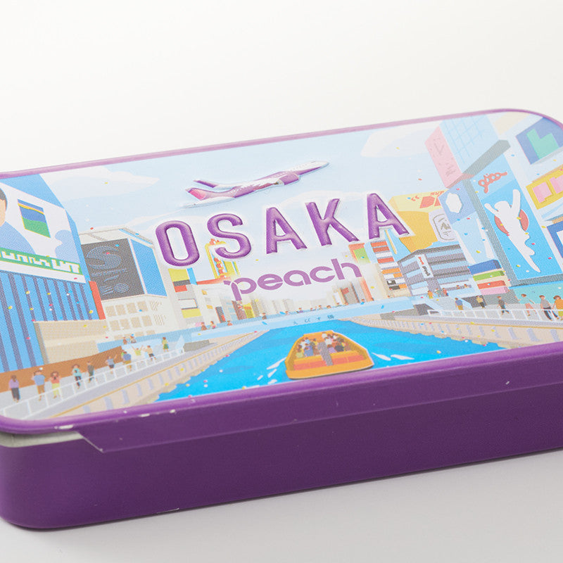 Peach Aviation OKINAWAミント缶×Peach オリジナルミント缶 道頓堀