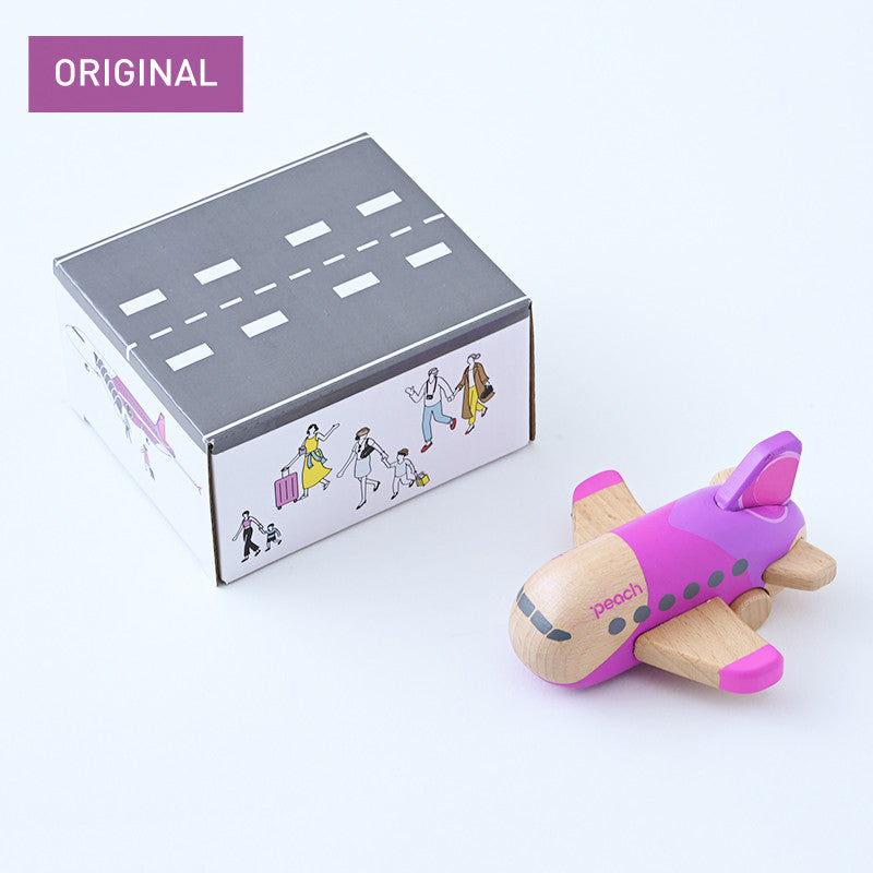 Peach original wooden airplane toy [PA230066]