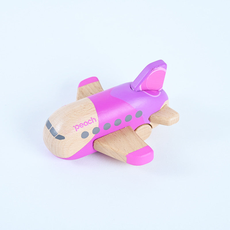 Peach original wooden airplane toy [PA230066]