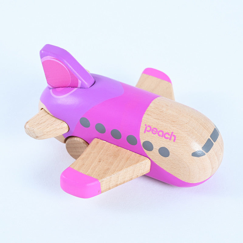 Peach original wooden airplane toy [PA230066]