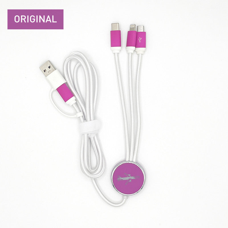 Peach original 3-in-1 USB cable with long connector [PA240021]