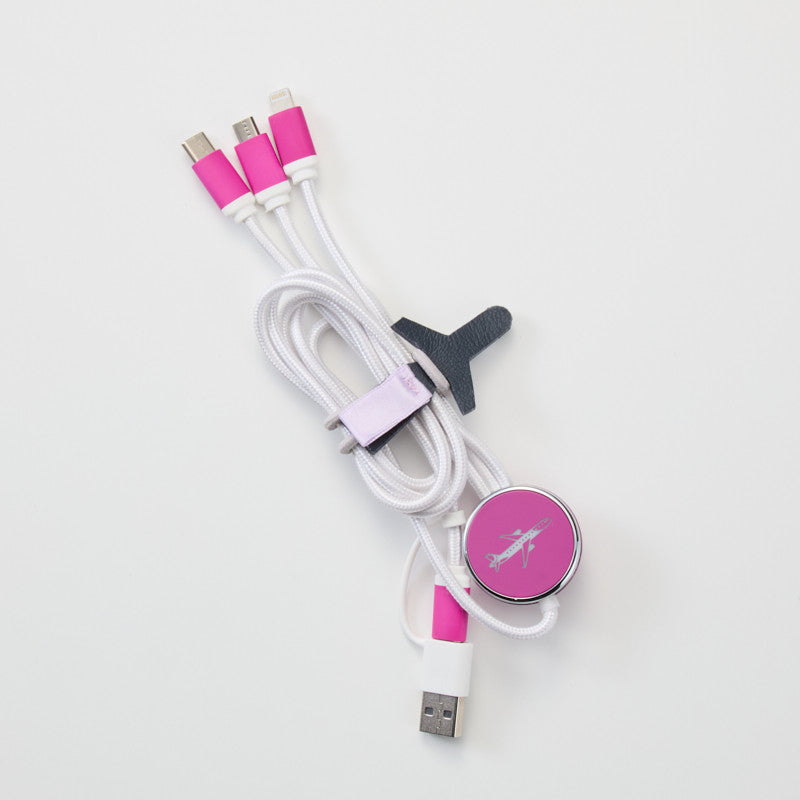 Peach Aviation Peachオリジナル シートレザー ケーブルバンドセット