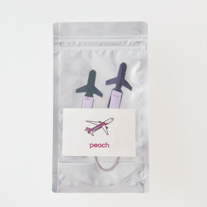 Peach Aviation Peachオリジナル シートレザー ケーブルバンドセット