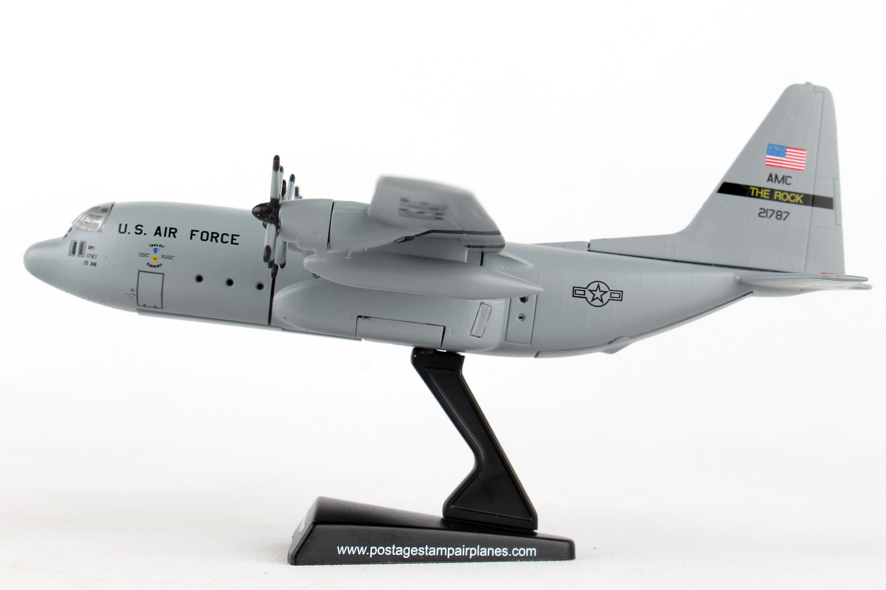 C-130E US Air Force 374th Tactical Airlift Wing Vietnam War "SPARE 617" 1972 #62-1787 1/200 *Stand display only [PS5330-3]