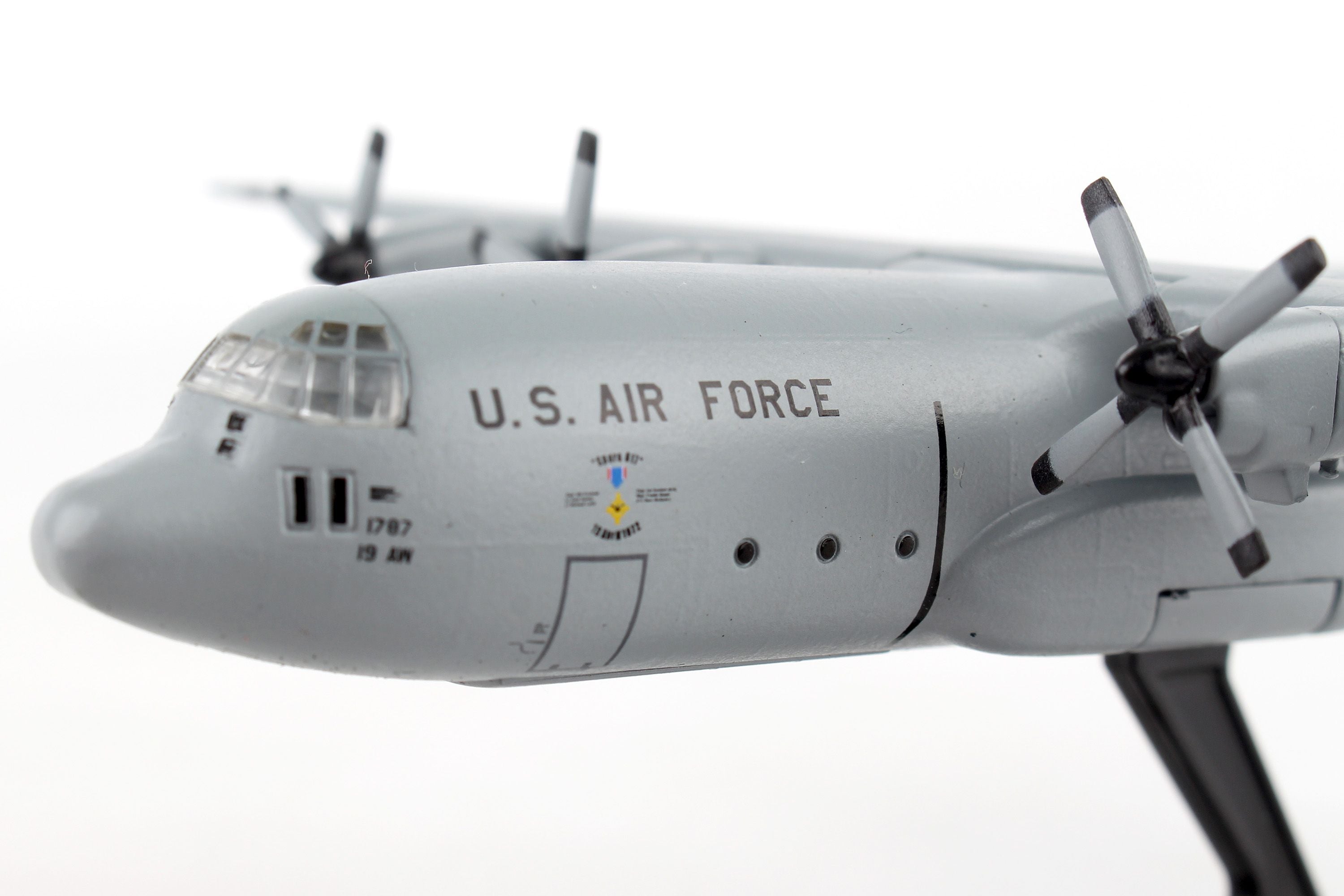 C-130E US Air Force 374th Tactical Airlift Wing Vietnam War "SPARE 617" 1972 #62-1787 1/200 *Stand display only [PS5330-3]