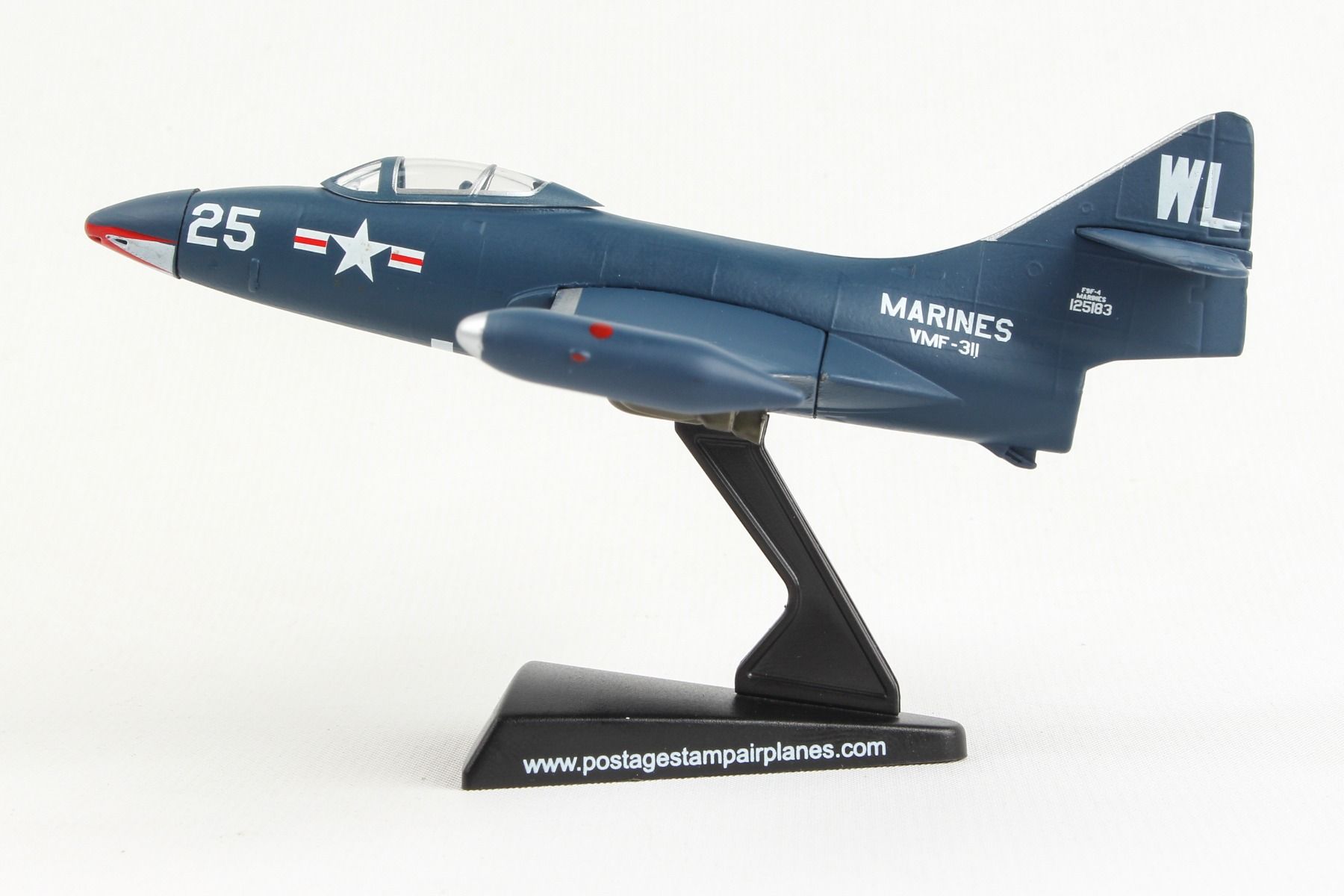 F9F-4 USMC 311th Marine Fighter Attack Squadron "Tomcats" Ted Williams' aircraft during the Korean War 1952 WL25/#125183 1/96 *For display on stand only [PS5393-2]