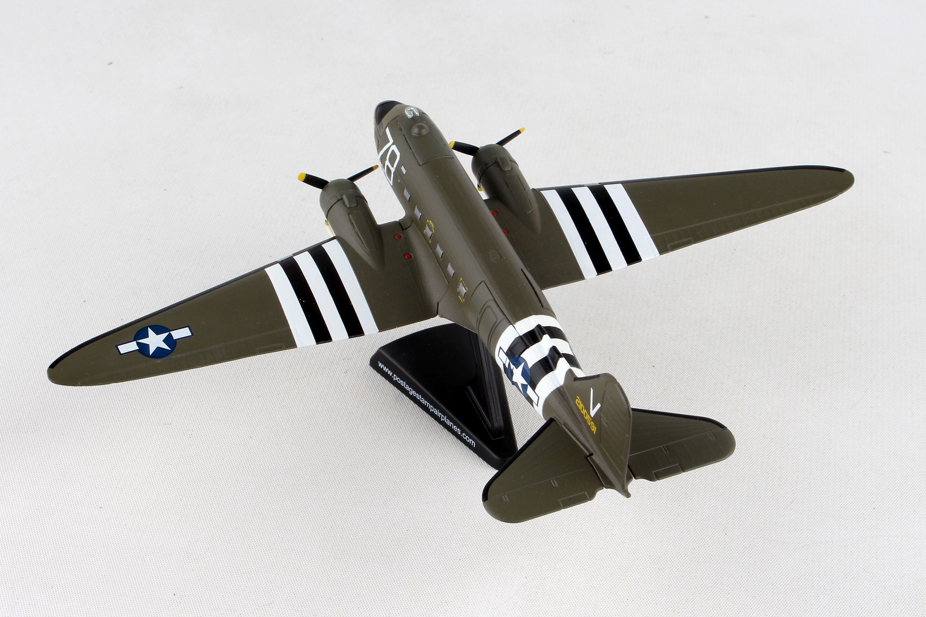 C-47 US Army Air Forces 437th Airlift Wing 84th Airlift Squadron Normandy Landings 1944 #42-100591 "TICO BELLE" 1/144 *For stand display only [PS5558-3]