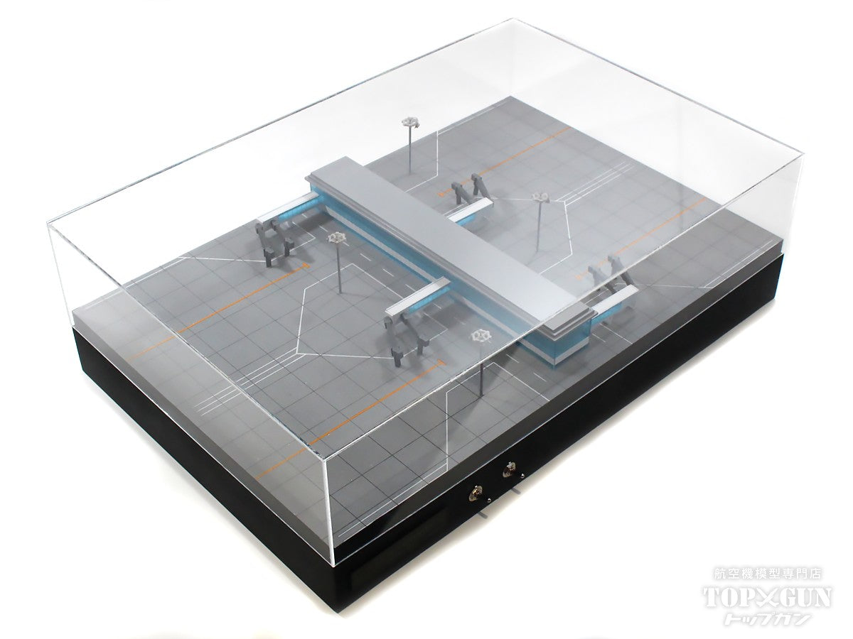 Roteiro4s Terminal Airport Terminal LED Built-in Light-Up Diorama Set (with Buildings, Boarding Bridges, and Lighting Towers) 4 Aircraft Parking Type 1/500 Scale [R3-02S]