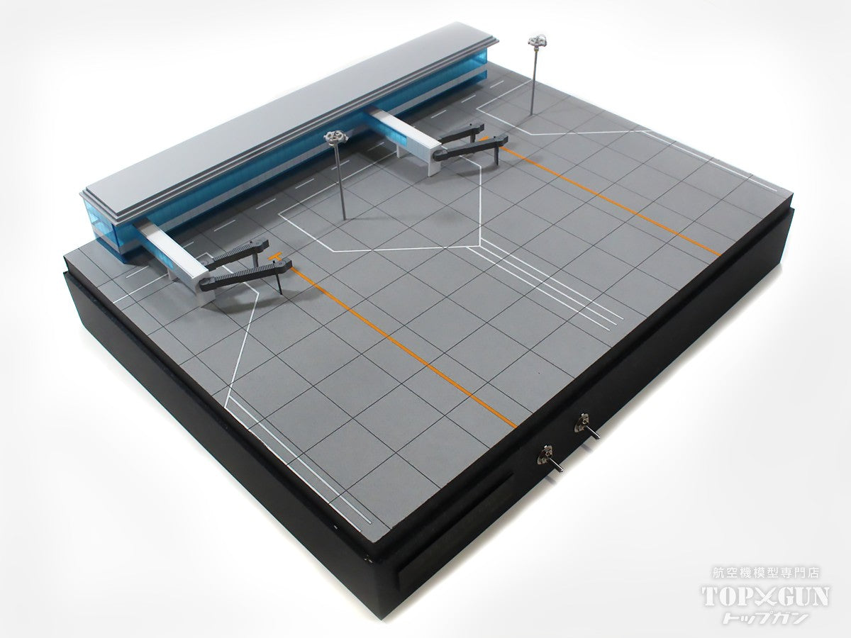 Roteiro4S Terminal Airport Terminal LED Built-in Light-up Diorama Set (with Buildings, Boarding Bridges, and Lighting Towers) 2 Aircraft Parking Type (Not A380 Compatible) 1/500 Scale [R4-02S]