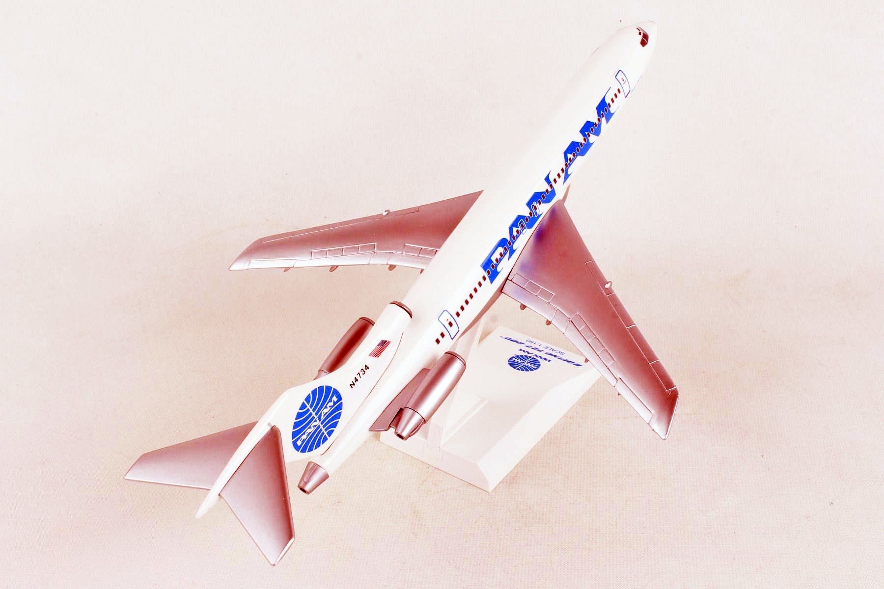 727-200 Pan American World Airways (Pan Am) Clipper Charmer N4734 (Gearless/Stand-only model) 1/200 (20230818) [SKR1066] 