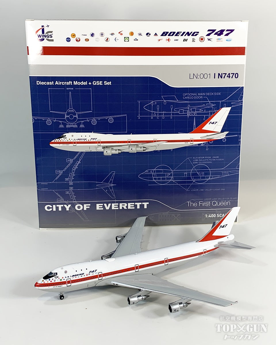 B747-100 ボーイング ハウスカラー 「First Prototype 『Museum Version』」 ※GSEセット N7470 1/400 [XX40278]