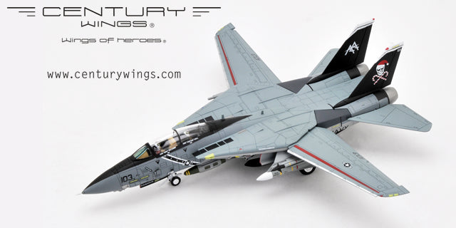 F-14B US Navy 103rd Fighter Squadron "Jolly Rogers" Special Paint "Santa Cat" 2000 AA103 1/72 *Flaps down, wings fixed [001613]