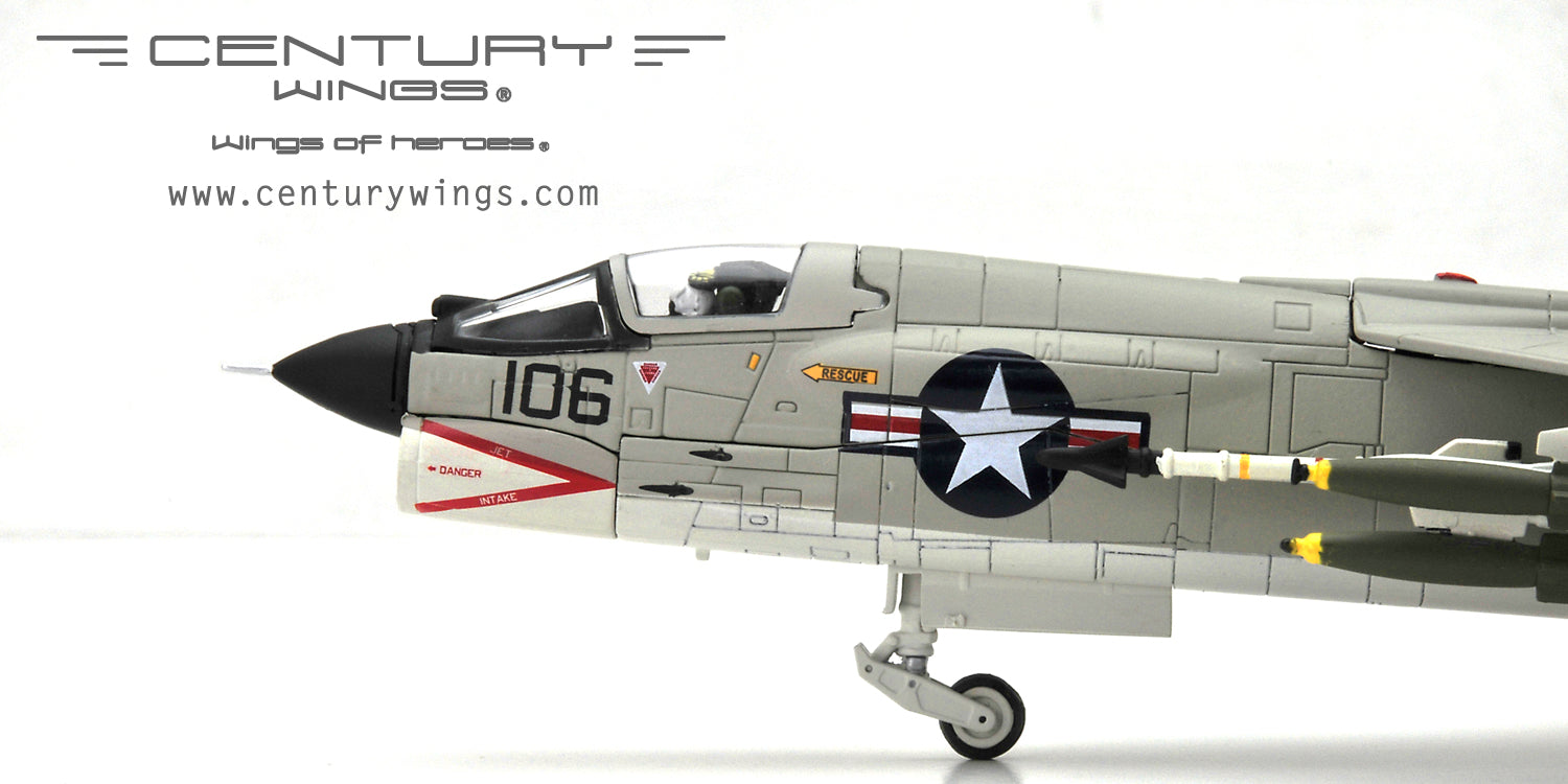 F-8E USMC 212th Marine Fighter Squadron (All Weather) "Lancers" Captain Harlan P. Chapman's aircraft, USS Oriskany, 1965, WD106/#150665, 1/72 [001624]