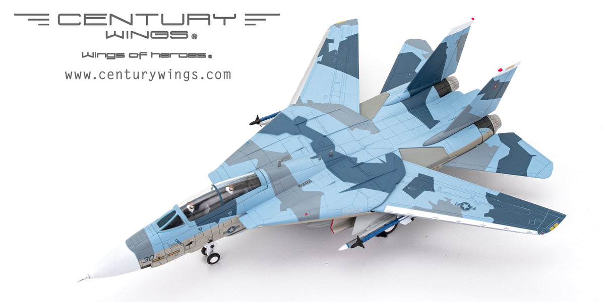 F-14A US Navy Fighter Weapons School (NFWS) "TOPGUN" Virtual enemy aircraft Blue camouflage Miramar Air Base 1995 #30 1/72 [001635]