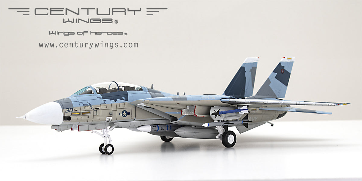 F-14A US Navy Fighter Weapons School (NFWS) "TOPGUN" Virtual enemy aircraft Blue camouflage Miramar Air Base 1995 #30 1/72 [001635]