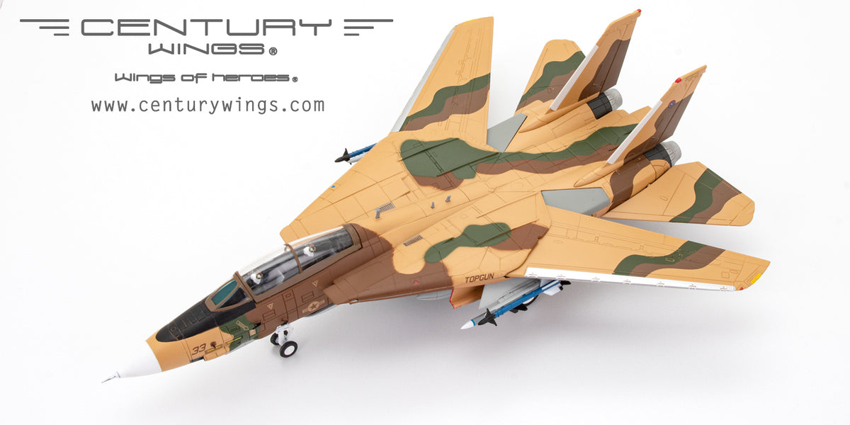 F-14A US Navy Fighter Weapons School (NFWS) "TOPGUN" Virtual enemy aircraft Brown camouflage Miramar Air Base 1996 #33 1/72 [001636]