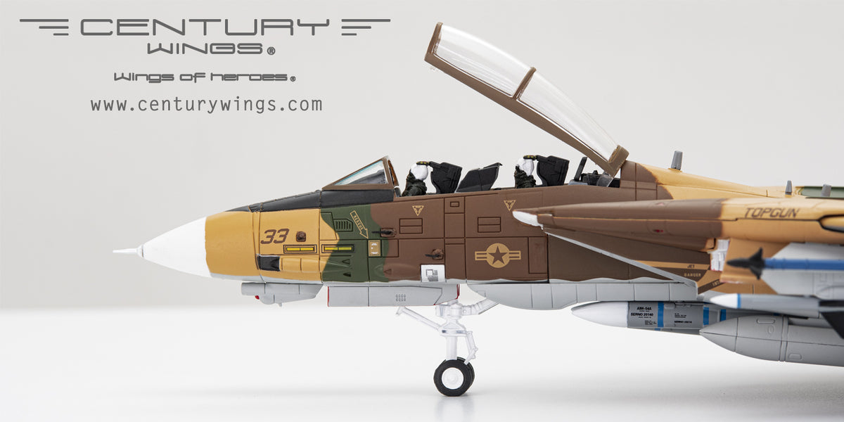 F-14A US Navy Fighter Weapons School (NFWS) "TOPGUN" Virtual enemy aircraft Brown camouflage Miramar Air Base 1996 #33 1/72 [001636]