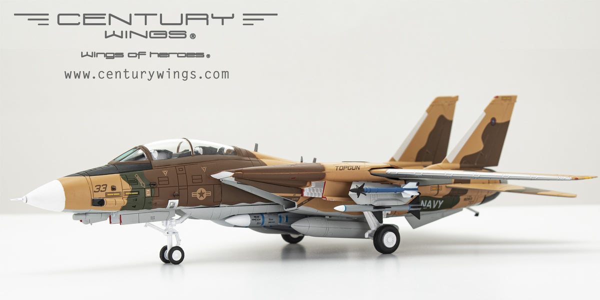 F-14A US Navy Fighter Weapons School (NFWS) "TOPGUN" Virtual enemy aircraft Brown camouflage Miramar Air Base 1996 #33 1/72 [001636]