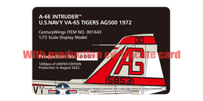 A-6E アメリカ海軍 第65攻撃飛行隊「タイガーズ」 空母インディペンデンス搭載 1972年 AG500/#158531 1/72 [001643]