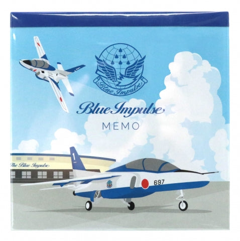 Japan Air Self-Defense Force Blue Impulse Square Memo Pad T-4 Aircraft [003580050]