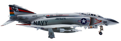 F-4J Phantom II US Navy 154th Fighter Squadron "Black Knights" NE100 1/32 *Plastic [004233]