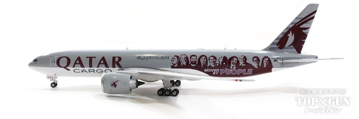 777F（-200LR貨物型） カタール航空 カーゴ 特別塗装「ムーブド・バイ・ピープル」 2022年 A7-BFG 1/400 [04475]