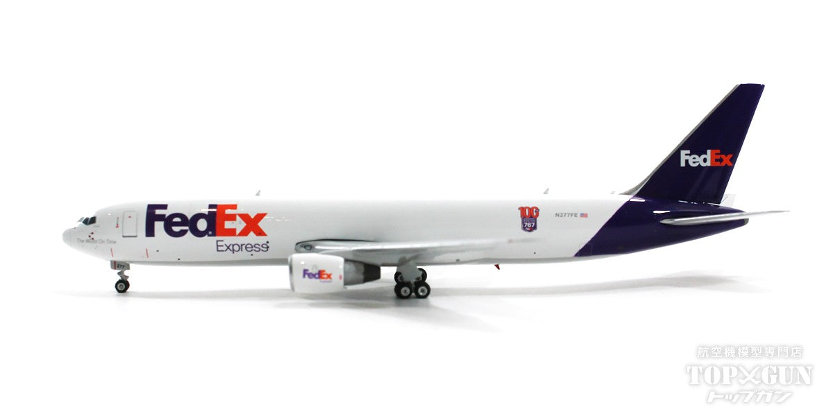 【予約商品】767-300ERF（貨物型） FedEX 特別塗装「100機目767」 2021年 N277FE 1/400 [04479]