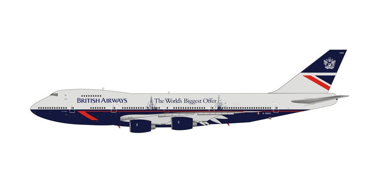 【予約商品】747-200B ブリティッシュエアウェイズ The World's Biggest Offer G-BDXO 1/400 (PH20230324) [04520]