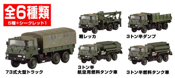 Self-Defense Forces Directory Vol. 1 Type 73 Heavy Truck Edition 8-piece Box Set 1/144 [083055-6800]