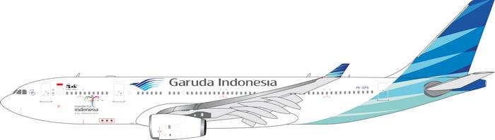 A330-200 ガルーダ・インドネシア航空 「Panda」 PK-GPS 1/200 [100053A]