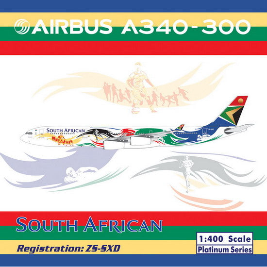 A340-300 South African Airways special livery "London Olympics 2012" ZS-SXD 1/400 [10670]