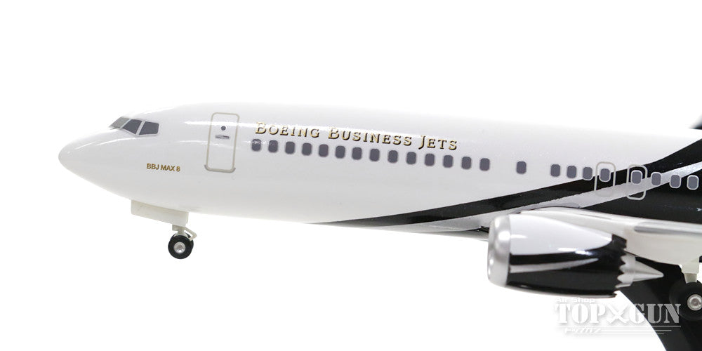 737 MAX8 ボーイングビジネスジェットBBJ ハウスカラー (ランディングギア/スタンド付属) 1/200 ※プラ製 [10802GR]