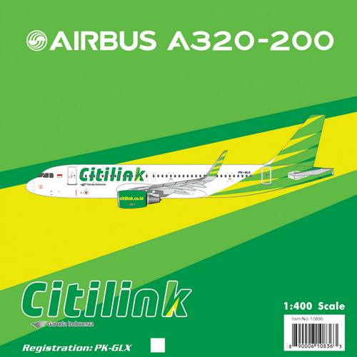 A320SL シティリンク（インドネシア） PK-GLX 1/400 [10836]