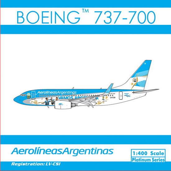 737-700 Aerolineas Argentinas FIFA livery LV-CSI 1/400 [10976]