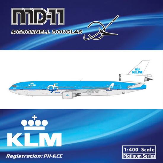 MD-11 KLM Royal Dutch Airlines special paint "95years" PH-KCE 1/400 [11039]