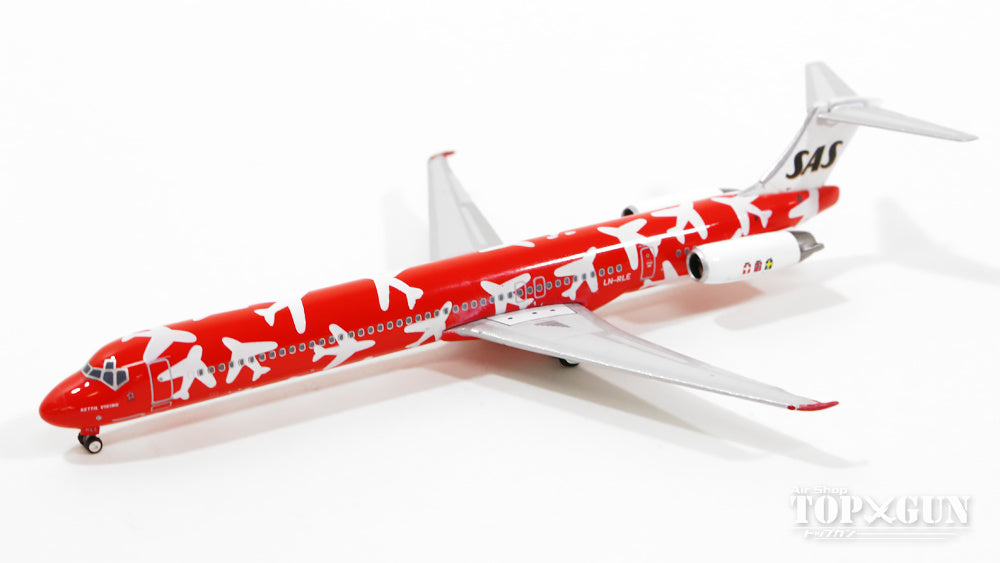 MD-82 SAS Scandinavian Airlines special paint red 1990s LN-RLE "KETTIL Viking" 1/400 [11096]