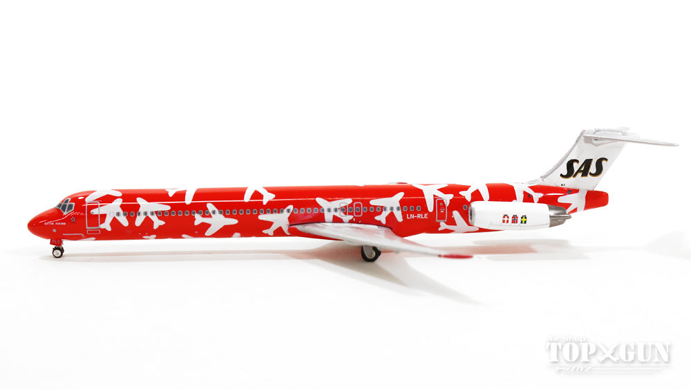 MD-82 SAS Scandinavian Airlines special paint red 1990s LN-RLE "KETTIL Viking" 1/400 [11096]