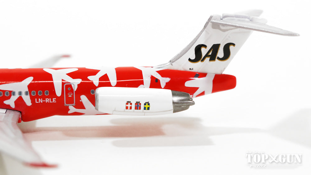 MD-82 SAS Scandinavian Airlines special paint red 1990s LN-RLE "KETTIL Viking" 1/400 [11096]