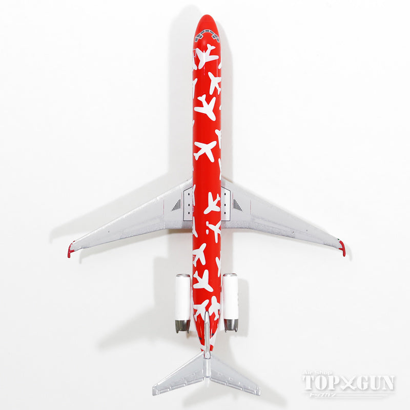 MD-82 SAS Scandinavian Airlines special paint red 1990s LN-RLE "KETTIL Viking" 1/400 [11096]