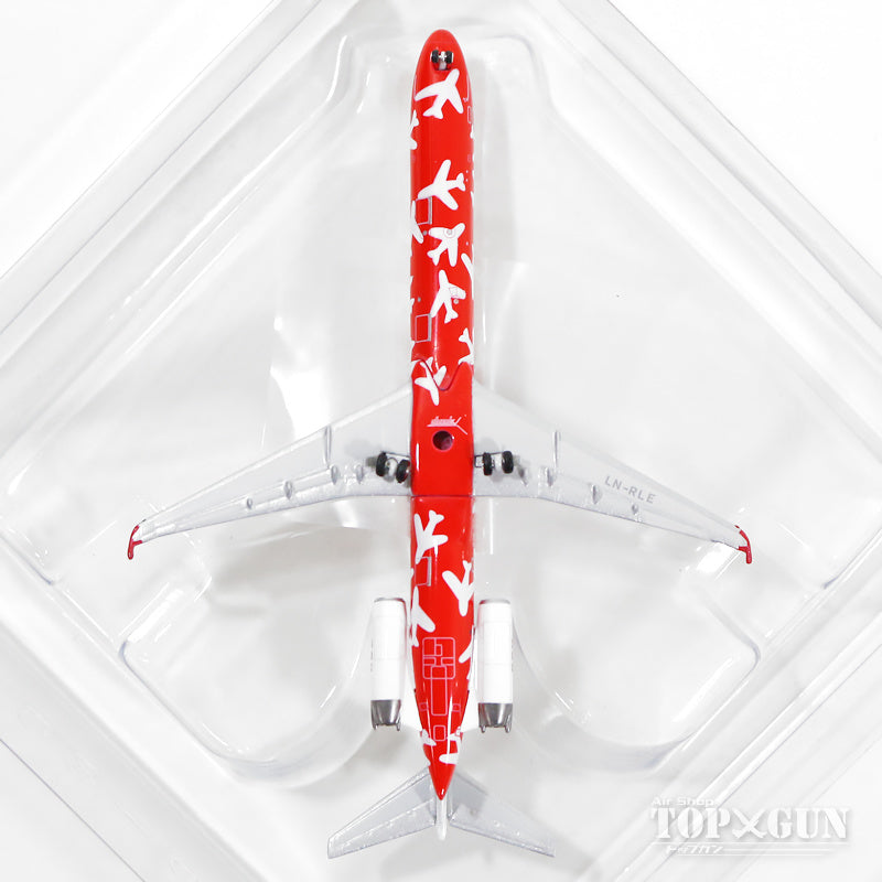 MD-82 SAS Scandinavian Airlines special paint red 1990s LN-RLE "KETTIL Viking" 1/400 [11096]