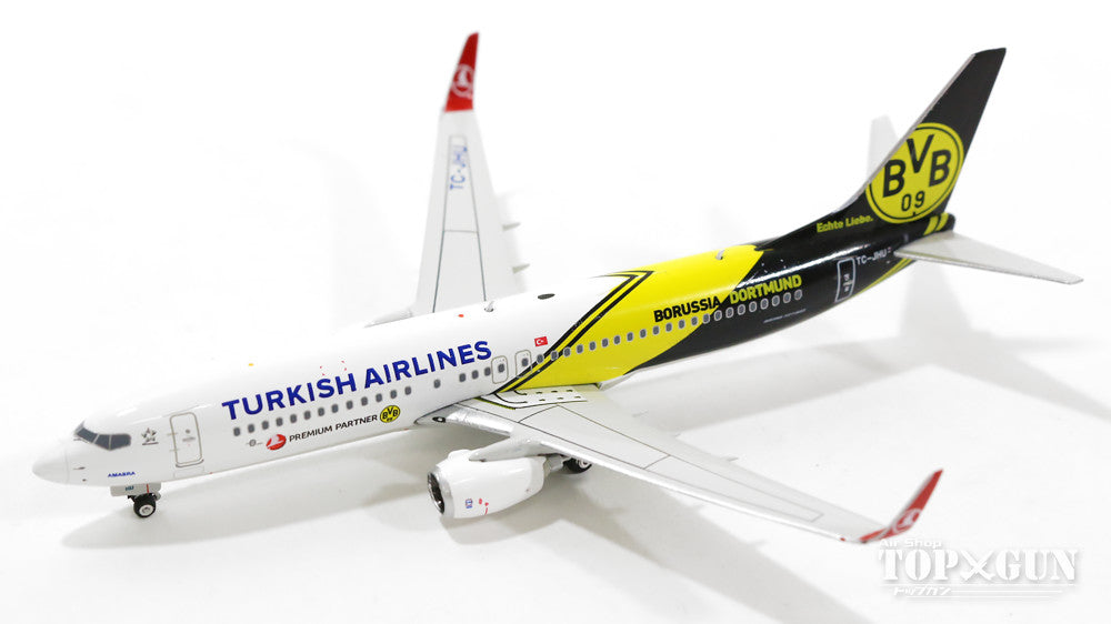 737-800w Turkish Airlines special livery "Borussia Dortmund" TC-JHU 1/400 [11149]