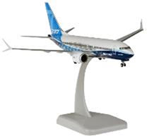 737 MAX 7 Boeing House Color Blue (Assembly-type snap-fit ​​model, gear, stand included) 1/200 *Plastic [11342GR]