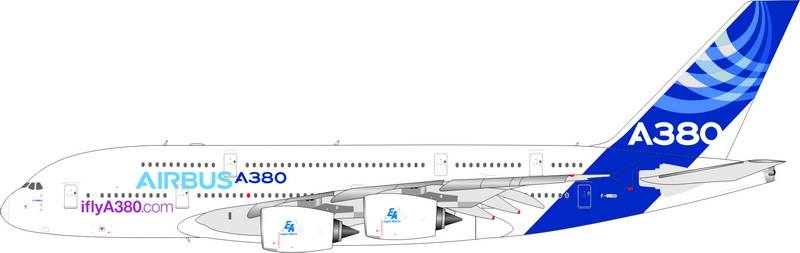 A380 Airbus House Color "iflyA380.com" F-WWDD 1/400 [11362]