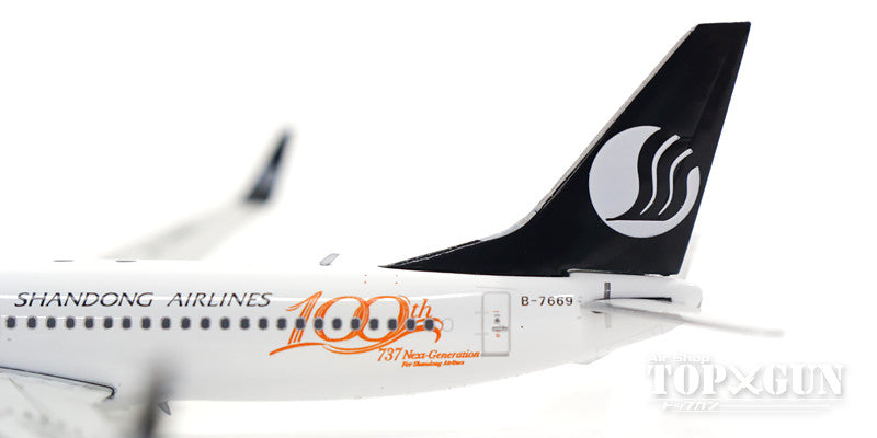 737-800w 山東航空 特別塗装 「100機目737NG」 17年 B-7669 1/400 [11371]