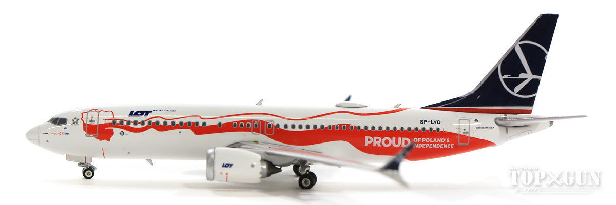 737 MAX8 LOT Polish Airlines Special Paint "100th Anniversary of Independence / Proud of Independence" 2018 SP-LVD 1/400 [11487]