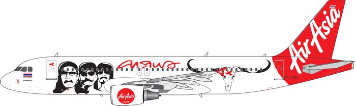 A320 Thai AirAsia special livery "Carabao" 2016 HS-ABJ 1/400 [11519]