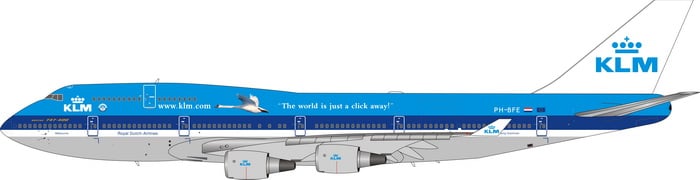 747-400 KLM Royal Dutch Airlines 00s special paint "Swan" PH-BFE 1/400 [11619]