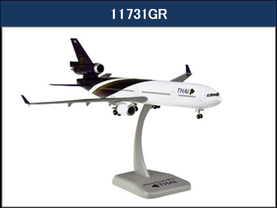 MD-11 Thai Airways International 00s (with landing gear and stand) 1/200 [11731GR]